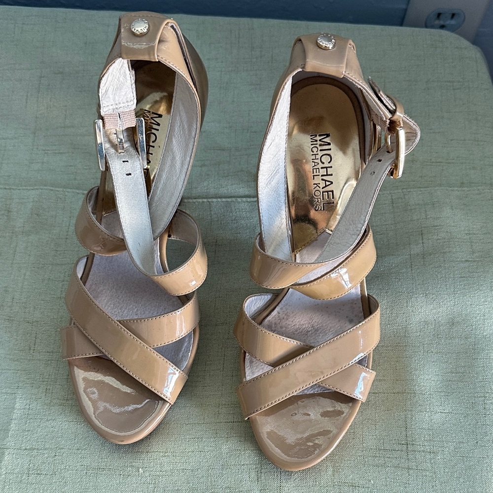 Michael Kors Beige Strappy Sandals
